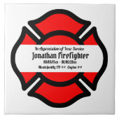 Florians kruis (stijl 2) tegeltje (Voorkant)