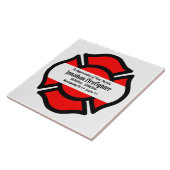 Florians kruis (stijl 2) tegeltje (Zijkant)