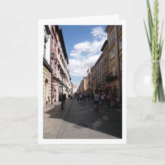 Floriańska Straat in Krakau Oude Stad Kaart (Voorkant)