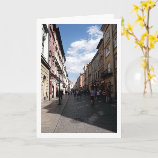 Floriańska Straat In Kraków Oude Stad Kaart (Gele Bloem)
