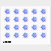 Floribunda Fractal Vierkante Sticker (Vel)