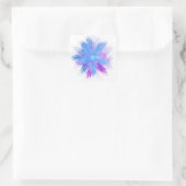 Floribunda Fractal Vierkante Sticker (Tas)