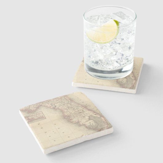 Florida 10 2 stenen onderzetter (Zijkant)