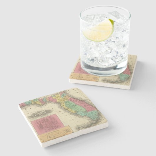 Florida 10 stenen onderzetter (Zijkant)