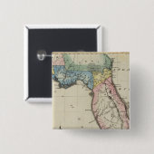 Florida 11 vierkante button 5,1 cm (Voorkant /achterkant)