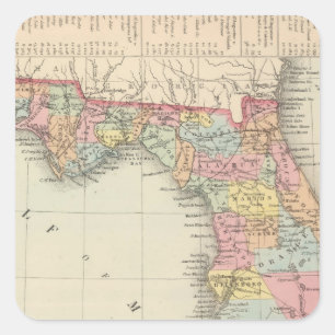Florida 13 vierkante sticker