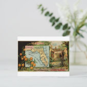 Florida, 1889  kaart (Staand voorkant)