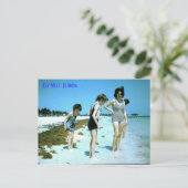 Florida 1965 Key West strand, Key West, Florida Briefkaart (Staand voorkant)