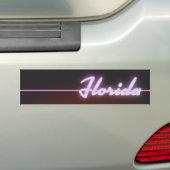 Florida 1984 neon poster bumpersticker (Op auto)
