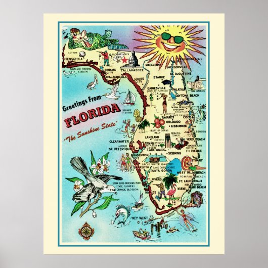 Florida 24x32 Poster Afdruk (Voorkant)