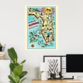 Florida 24x32 Poster Afdruk (Thuiskantoor)
