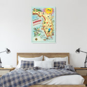 Florida 24x36 Uitgerekte Canvas Print (Insitu (Slaapkamer))