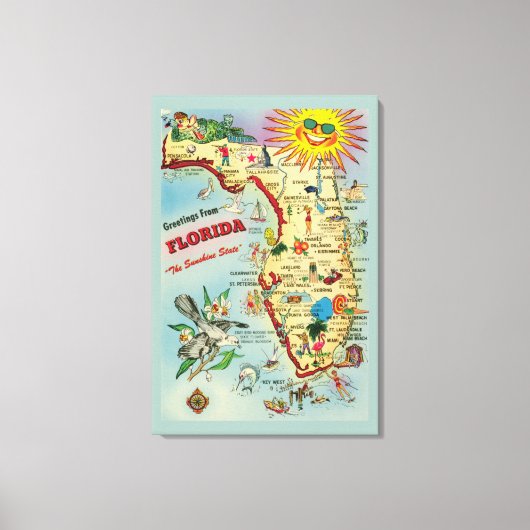 Florida 24x36 Uitgerekte Canvas Print (Voorkant)