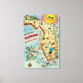 Florida 24x36 Uitgerekte Canvas Print