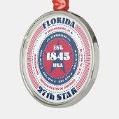 Florida 27e staat kerstversiering metalen ornament (Links)