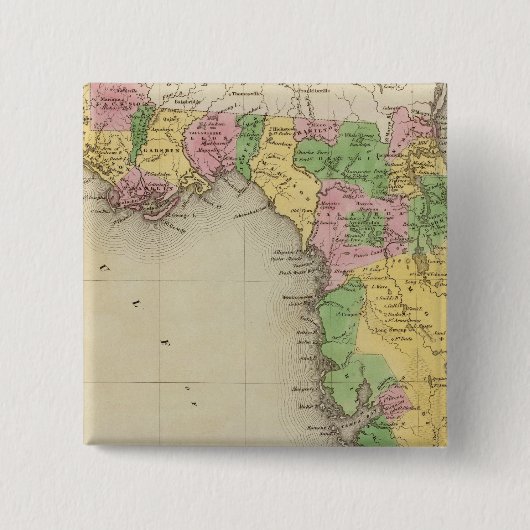 Florida 2 vierkante button 5,1 cm (Voorkant)