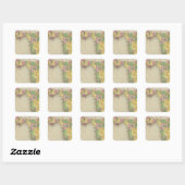 Florida 2 vierkante sticker (Vel)
