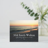 Florida 30A South Walton Gulf Sunset Briefkaart (Staand voorkant)