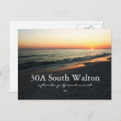 Florida 30A South Walton Gulf Sunset Briefkaart (Voorkant / Achterkant)