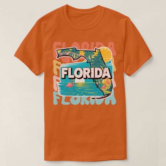FLORIDA 50 retro staten TShirt (Design voorkant)