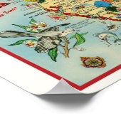 Florida 8x10 met Border Poster Print (Hoek)