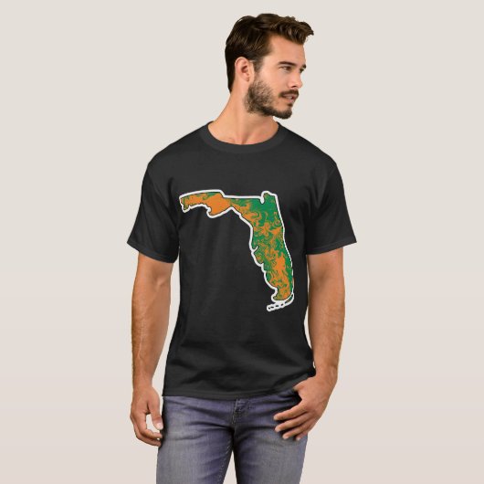 Florida A_M Tie Dye State T-shirt (Voorkant volledig)