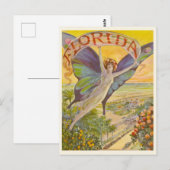  Florida Adverteren met Flying Woman Briefkaart (Voorkant / Achterkant)