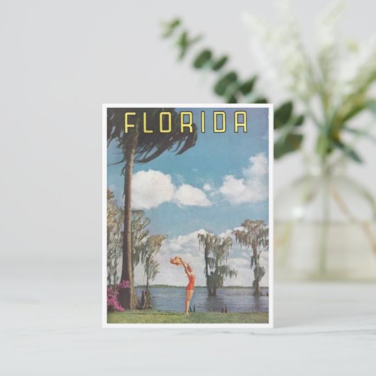  Florida Adverteren Vrouw Briefkaart (Staand voorkant)