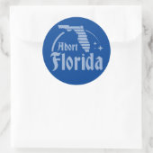 Florida afbreken ronde sticker (Tas)