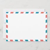 Florida Airmail Post Wedding Reception Kaart (Achterkant)