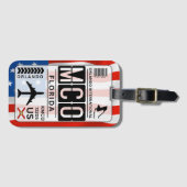 Florida Airport Bagagelabel (Voorkant (horizontaal))