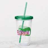 Florida Alligator Acryl Drinkbeker (Achterkant)