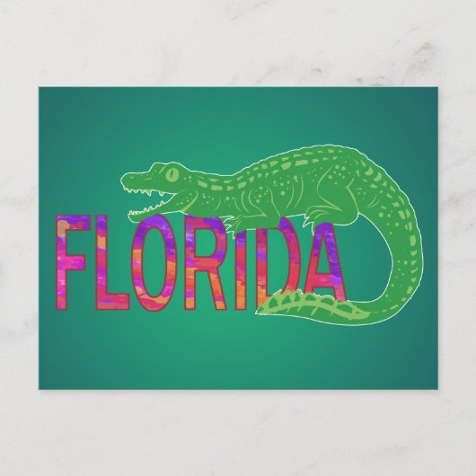 Florida Alligator Briefkaart (Voorkant)