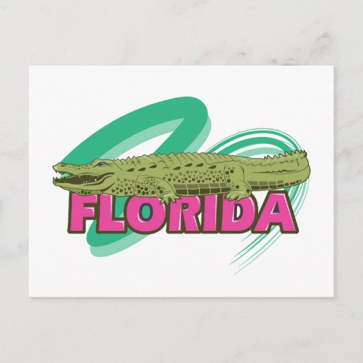 Florida Alligator Briefkaart (Voorkant)