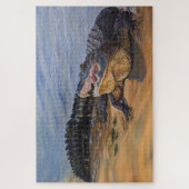 Florida Alligator. Gezichtelijk Legpuzzel (Verticaal)