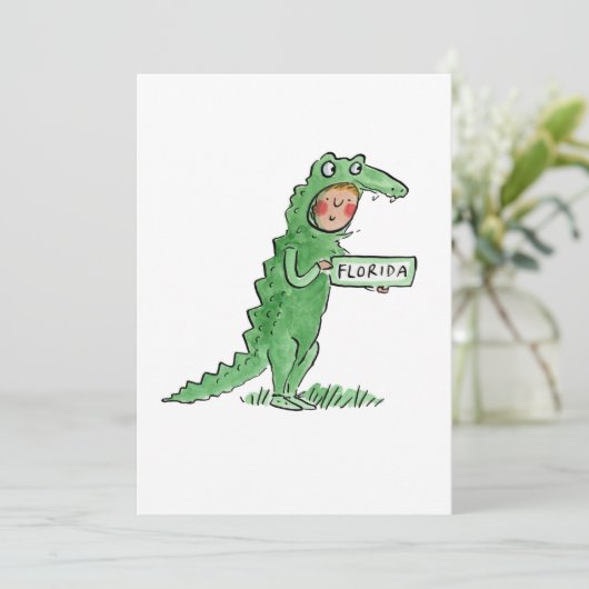 Florida Alligator Kaart (Staand voorkant)