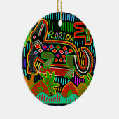 Florida Alligator - Orkaan Beesten Keramisch Ornament (Rechts)