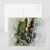 Florida Alligator Painting Feestdagenkaart (Voorkant / Achterkant)