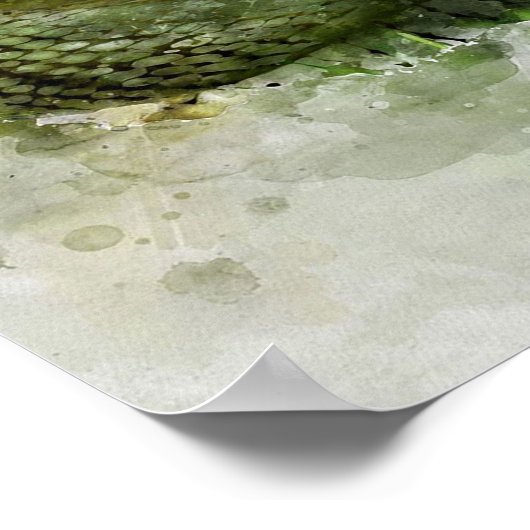 Florida Alligator Painting Poster (Hoek)