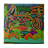 Florida Alligator Tegeltje (Voorkant)