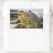Florida Alligators face to face Rechthoekige Sticker (Tas)