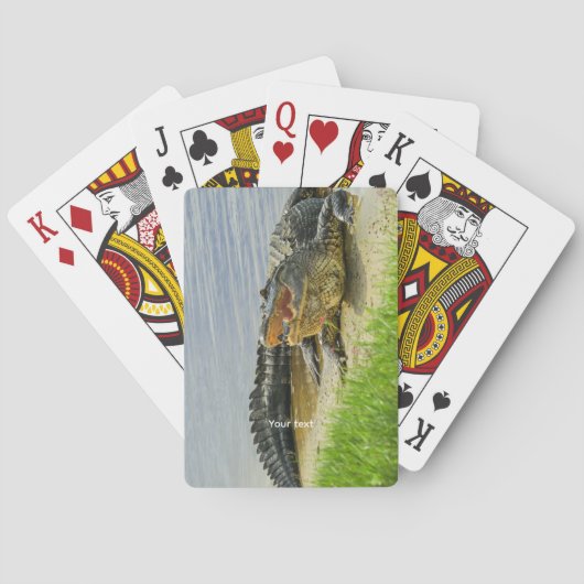 Florida Amerikaanse Alligator Pokerkaarten (Achterkant)