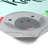 Florida Animals Baby shower Luier Raffle Teken Poster (Hoek)