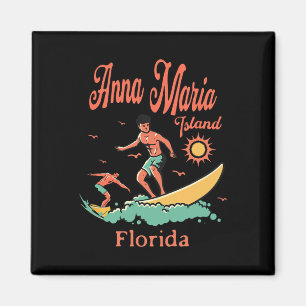 Florida Anna Maria Island Fl Surfer Surfen Vissen Magneet