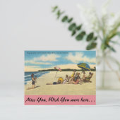Florida, Anna Maria Island, leuk op het strand Briefkaart (Staand voorkant)