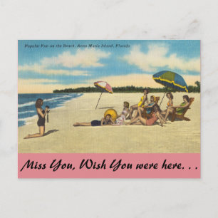 Florida, Anna Maria Island, leuk op het strand Briefkaart