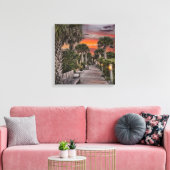 Florida Anna Marie Sunset Canvas Afdruk (Insitu (Woonkamer))