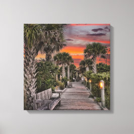 Florida Anna Marie Sunset Canvas Afdruk