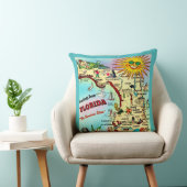 Florida ansichtkaart kaart throw kussen (Stoel)