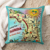 Florida ansichtkaart kaart throw kussen (Deken)